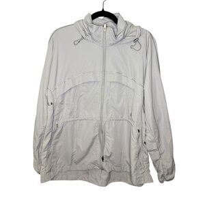 Athleta Rain to Shine Full Zip Hooded Jacket in Lilac Purple Small S